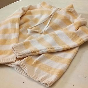 Style Me XL Knitted Hooded Striped Sweater